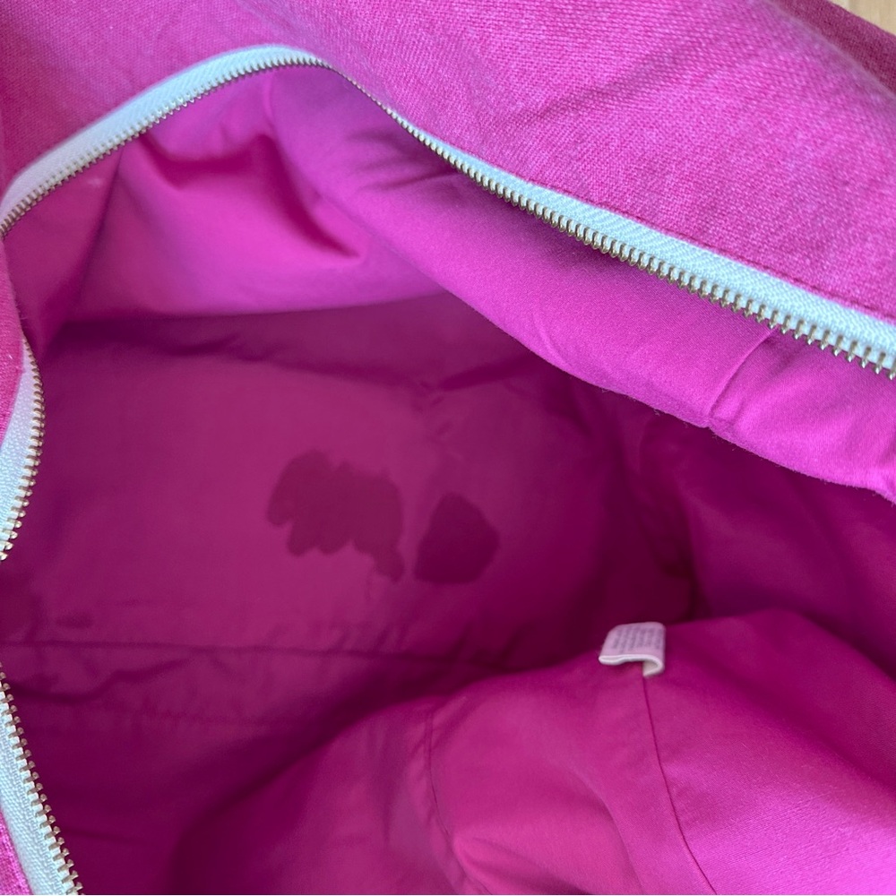 Rive Droite Paris Celestins The 24 Hour Tote Bag With Zipper Fuchsia Pink - Picture 11 of 12